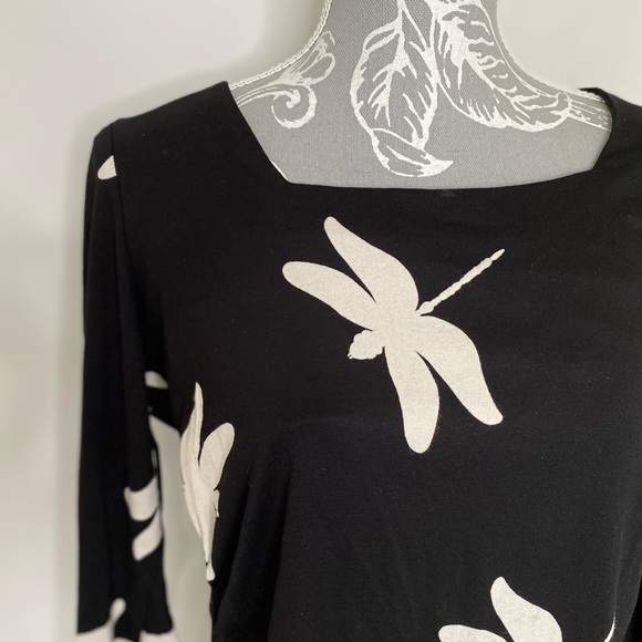 Phase Eight Black and White Dragonfly Top size UK 16 - Picture 2 of 7